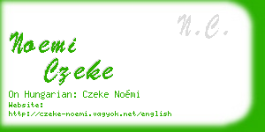 noemi czeke business card